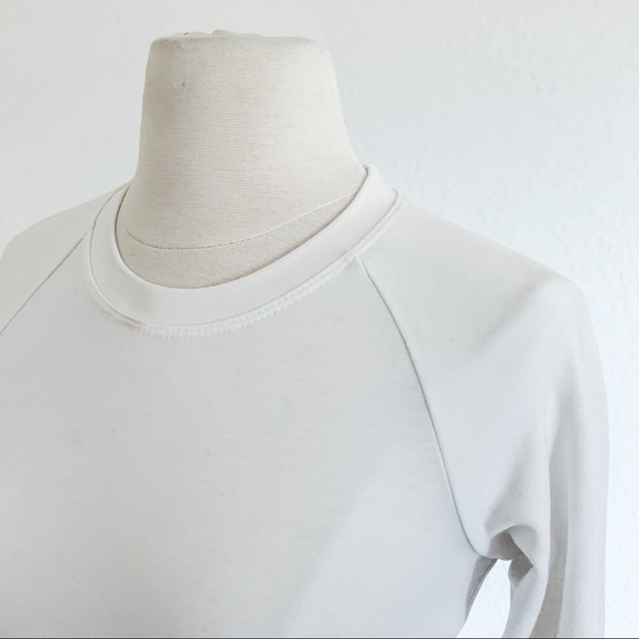 NBW AMERICAN APPAREL White Crop Top - Picture 8 of 11